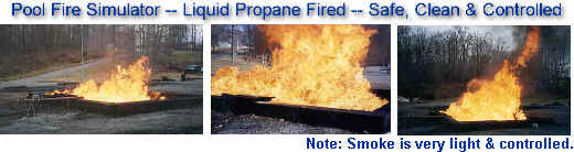 PROPER Pool Fire Simulator -- Liquid Propane Fired -- Safe, Clean Burns with full control (QUICK AUTO SHUTDOWN)