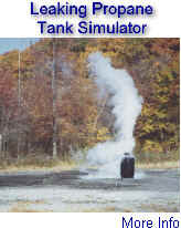 Fire Training Simulator -- leaking propane tank