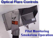 Infrared Optical Controls -- Flare Pilot Monitoring / Smokeless Control -- also available in lower cost UV pilot monitor