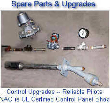 Spare Parts & Upgrades -- Burners, Controls, Pilots for NAO Equipment and Other Suppliers Equipment