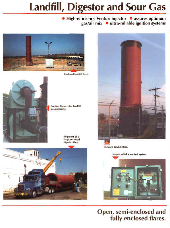 NAO Bulletin LD-1 Landfill & Digestor Flares - Booster Blower, Control Panel, Modular Unit on Truck Page 3 of 4