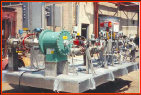 Large Control Skid for Oxidizer with Booster Blower, Control & Isolation Valves, 2 Weatherproof Control Boxes