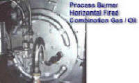 Horizontal Fired Process Burner -- Combination Gas & Oil