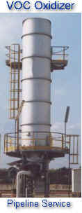 Vertical Thermal Oxidizer for VOC Control on Pipeline Pigging Operation